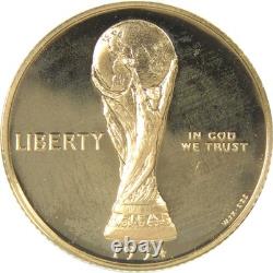 1994 W World Cup Tournament Commemorative Gold Proof $5 Coin