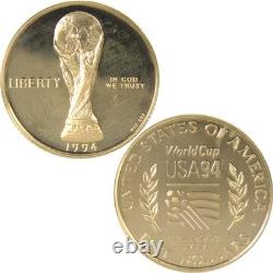 1994 W World Cup Tournament Commemorative Gold Proof $5 Coin
