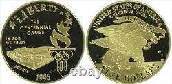 1995 $5 Commemorative Gold Proof (Stadium). 2418 oz. AGW