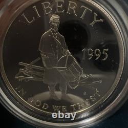 1995 Civil War Battlefield Commemorative Gold and Silver Coin Set with box