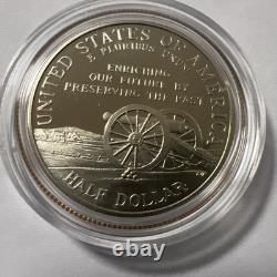 1995 Civil War Battlefield Commemorative Gold and Silver Coin Set with box