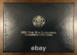 1995 Civil War Battlefields 6 Coin Proof & Uncirculated Set! Gold & Silver. Rare