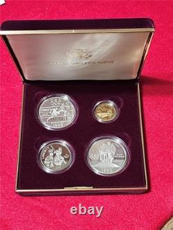 1995-S Atlanta Olympics Proof Commemorative 4 Coin Silver & Gold Set #MAF-20