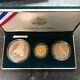 1995 Us Mint Civil War Commemorative 3 Proof Coin Set Complete Withcoa & Gold