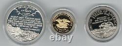 1995 Us CIVIL War Battle 3 Coin Commemorative Proof Set