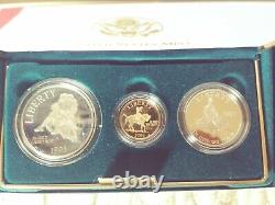 1995 Us CIVIL War Battle 3 Coin Commemorative Proof Set