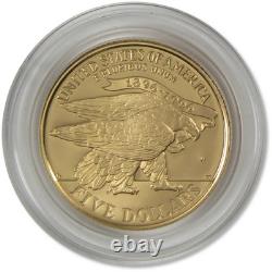 1995 W $5 Atlanta Olympics Torch Runner Commemorative Gold Proof Coin