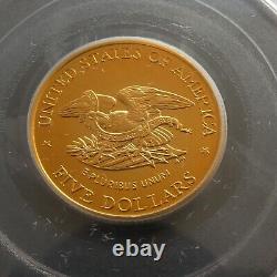 1995 W $5 Gold Commemorative Coin CIVIL WAR PCGS MS69