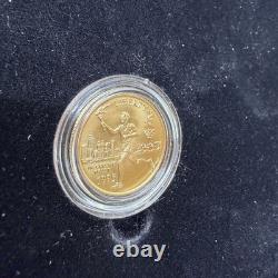 1995 W Atlanta Olympic Games Torch Runner Commemorative $5 Gold Proof WithCOA