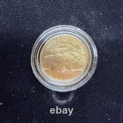 1995 W Atlanta Olympic Games Torch Runner Commemorative $5 Gold Proof WithCOA
