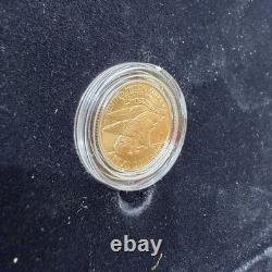 1995 W Atlanta Olympic Games Torch Runner Commemorative $5 Gold Proof WithCOA