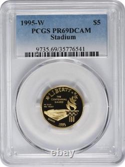 1995-W Olympic Stadium $5 Gold Five Proof Commemorative PR69DCAM PCGS