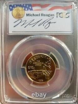 1995-W Reagan Legacy Olympic Stadium Commemorative Gold Coin PCGS MS70 Pop of 2