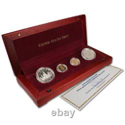 1996 4 Coin Gold / Silver Smithsonian 150th Anniversary Set OGP WithCOA
