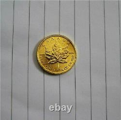 1996 Canada Maple Leaf $10 9999 Gold Coin 1/4 oz Scrap