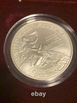 1996 Smithsonian Commemorative 4 Coin Gold & Silver Set BU & Proof/ COA