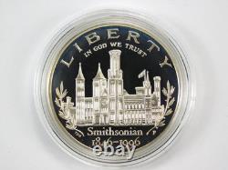 1996 US Mint Smithsonian Commemorative Proof $5 Gold & $1 Silver Set Box COA