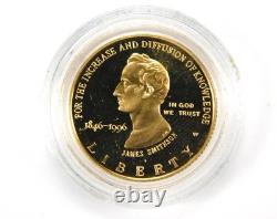1996 US Mint Smithsonian Commemorative Proof $5 Gold & $1 Silver Set Box COA