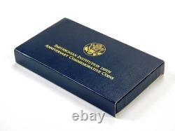 1996 US Mint Smithsonian Commemorative Proof $5 Gold & $1 Silver Set Box COA