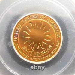 1996 W $5 Gold Commemorative Coin SMITHSONIAN PCGS MS69