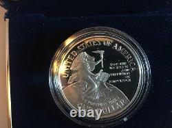 1996 W Smithsonian Commemorative Proof 2 Coin Set $5 Gold & $1 Silver OGP