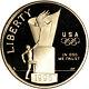 1996-w Us Gold $5 Olympic Cauldron Commemorative Proof Coin In Capsule