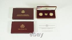 1997 Franklin Delano Roosevelt 2-Coin Gold Commemorative Set with COA & Box E2