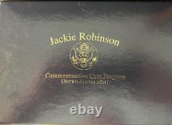 1997 Jackie Robinson 50th Anniversary Legacy Set-$5 Gold Coin/Card/Patch/Pin/Box