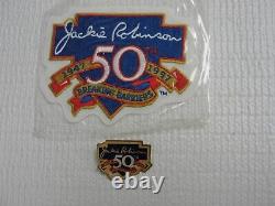 1997 Jackie Robinson 50th Anniversary Legacy Set-$5 Gold Coin/Card/Patch/Pin/Box