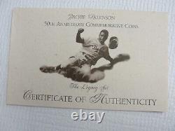 1997 Jackie Robinson 50th Anniversary Legacy Set-$5 Gold Coin/Card/Patch/Pin/Box