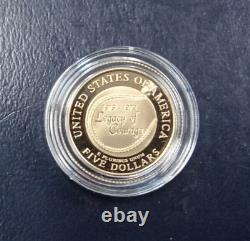 1997 Jackie Robinson $5 Gold and $1 Silver Proof Commemorative Coin Set XCCP554