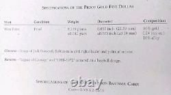 1997 Jackie Robinson Commemorative. 999 Fine Gold Coin Program US Mint