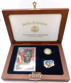 1997 Jackie Robinson Commemorative. 999 Fine Gold Coin Program US Mint