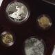 1997 Jackie Robinson Commemorative Gold And Silver 4 Coin Set With Ogp