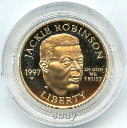 1997 Jackie Robinson Legacy Gold Coin Set 50th Anniversary US Mint A58