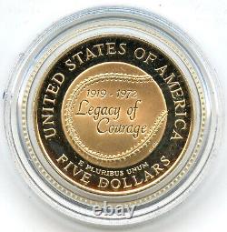 1997 Jackie Robinson Legacy Gold Coin Set 50th Anniversary US Mint A58