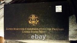 1997-W JACKIE ROBINSON 50th Anniv. UNC GOLD Five Dollar COMMMEMORATIVE Coin $5