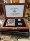 1997 -w Jackie Robinson 50th Anniversary Legacy Set $5 Gold Coin/card/patch &coa