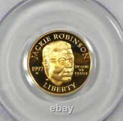 1997-W Jackie Robinson $5 Gold PCGS Certified PR70DCAM