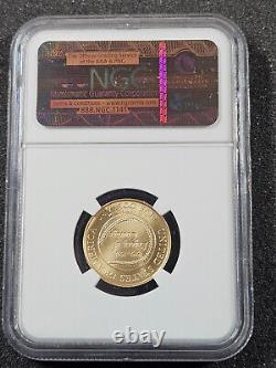 1997-W Jackie Robinson Commemorative $5 Gold MS69 NGC JEFF GARRET SIGNED KEY