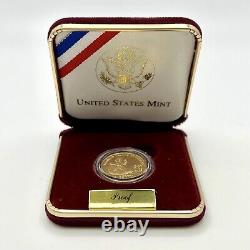 1997-W Proof Gold Franklin D. Roosevelt $5 Coin With COA In OGP