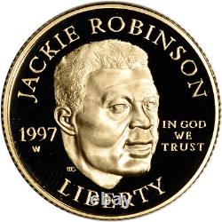 1997 W US Gold $5 Jackie Robinson Commemorative Proof NGC PF70 UCAM