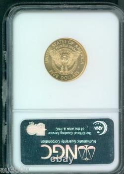 1997-w $5 Gold Commemorative F. D. R. Fdr Roosevelt Ngc Ms70 Ms-70 Scarce