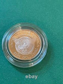 1997-w Franklin Delano Roosevelt Commemorative $5 Five Dollar Proof Gold Coin
