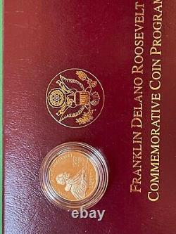 1997-w Franklin Delano Roosevelt Commemorative $5 Five Dollar Proof Gold Coin