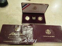 1999 George Washington Commemorative Gold Five-Dollar PROOF & UNC 2 $5 GOLD COIN