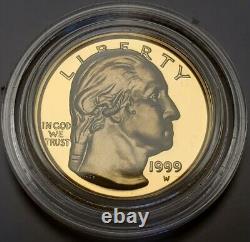 1999-W $5 George Washington Commemorative Proof Gold Coin OGP -SKU- G2838