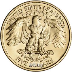 1999-W US Gold $5 George Washington Commemorative BU Coin in Capsule