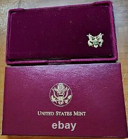 1999-W WASHINGTON 200th ANNIVERSARY 2-COIN $5 GOLD PROOF & UNC SET WITH OGP