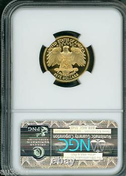 1999-w $5 Gold George Washington Commemorative Proof Ngc Pr69 Pf69 Pr-69 Pf-69